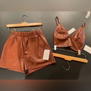 Verbena faux shorts and top XS